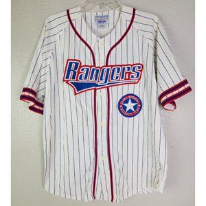 VTG Texas Rangers Juan Gonzalez Baseball Jersey Sewn Starter Sz L HTF Rare 90's